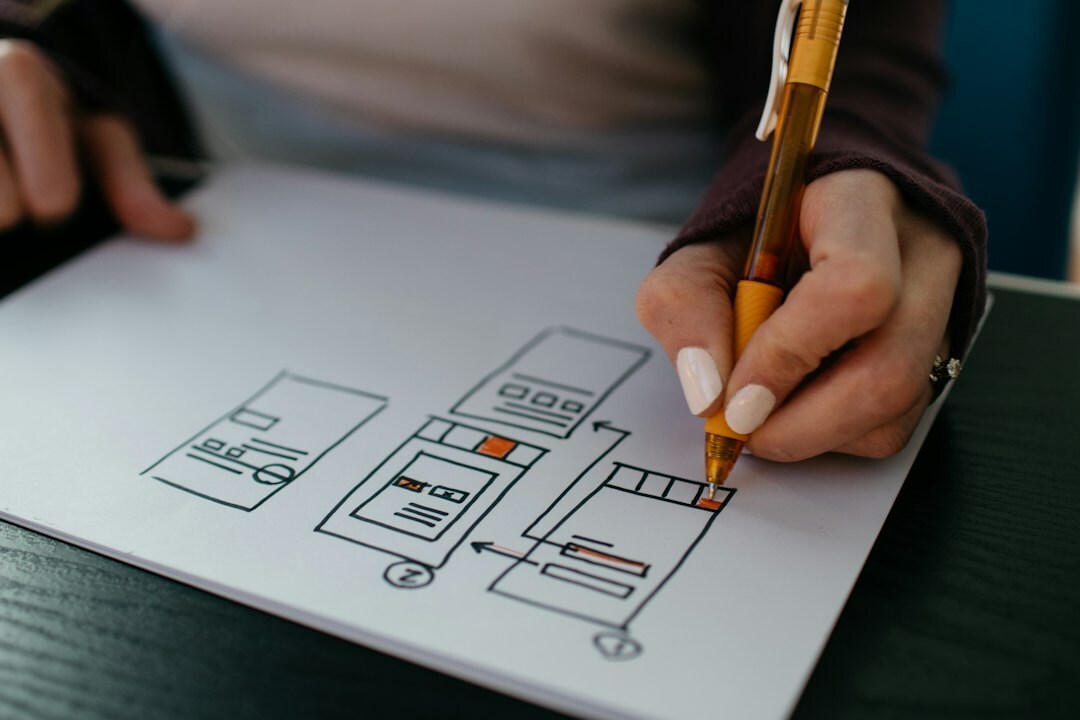 person setting goals on paper