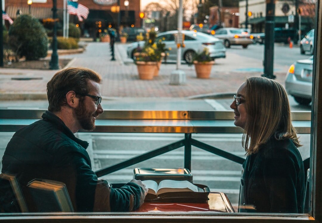 couple having deep conversation