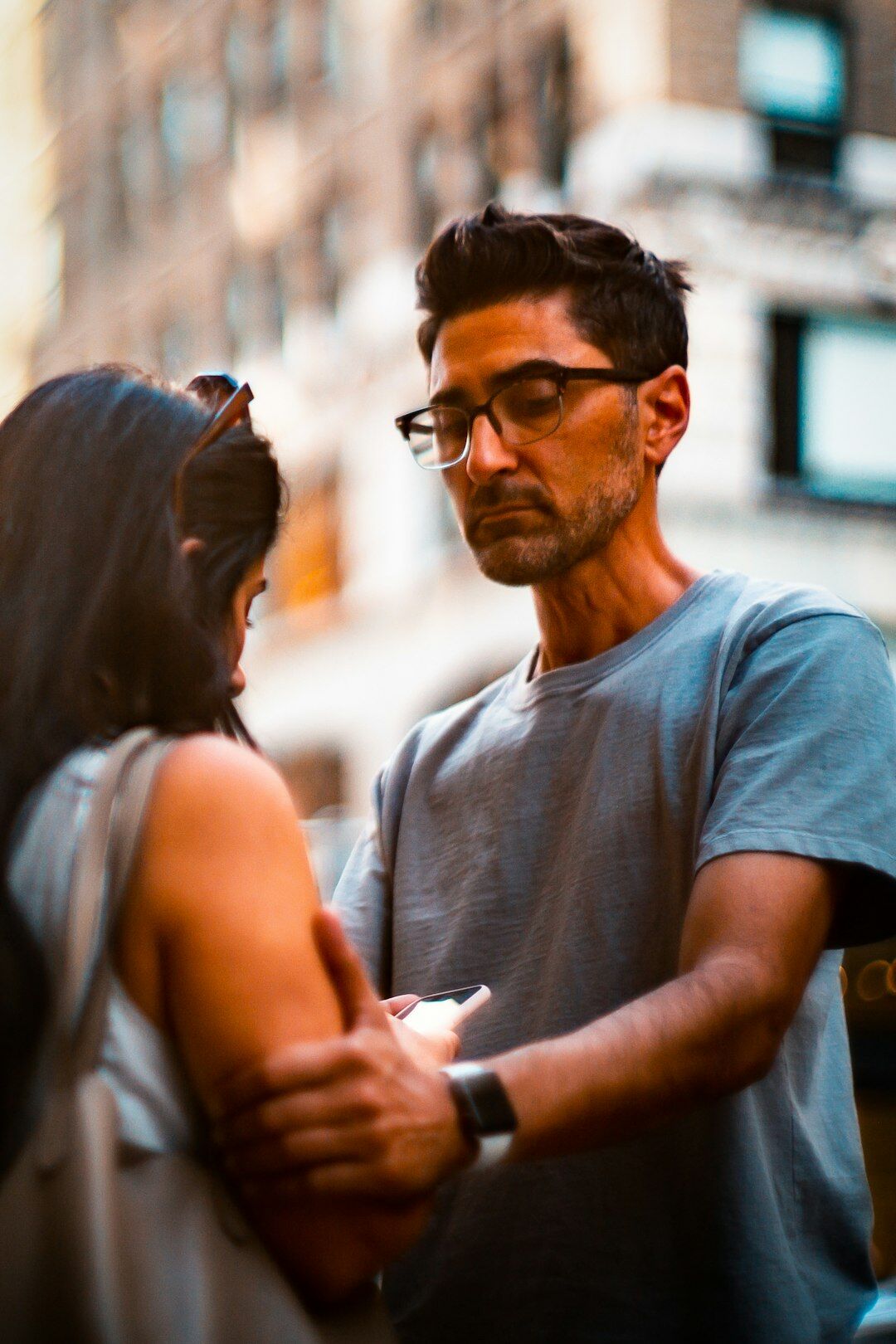 couple having deep conversation