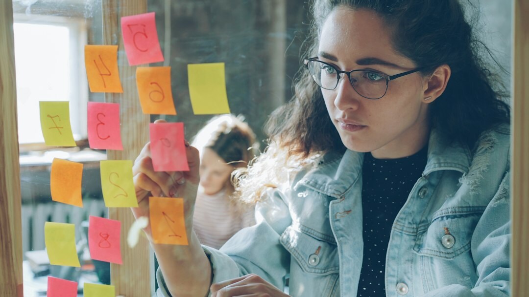 woman writing notes